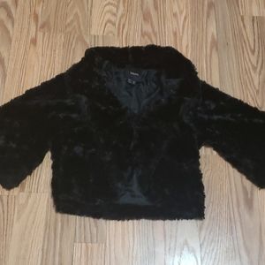 Faux fur kids coat
